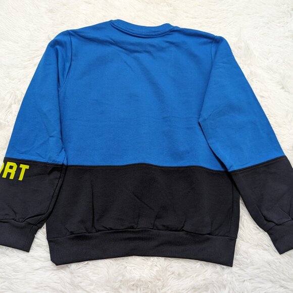 Kappa Unisex Crew Neck BLUE Pullover Loopknit with logo Sweatshirt for 8Yrs - Picture 8 of 8